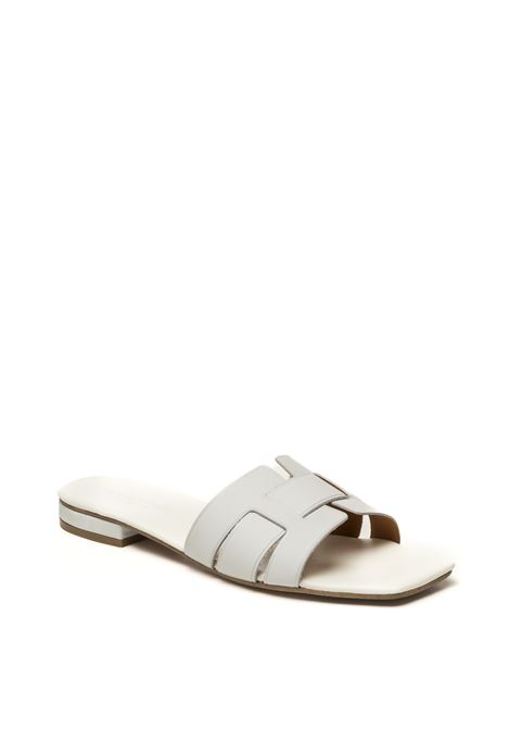 White leather assia sandal VINCENT VEGA | ASSIA PQ15HDVIT-BIANCO